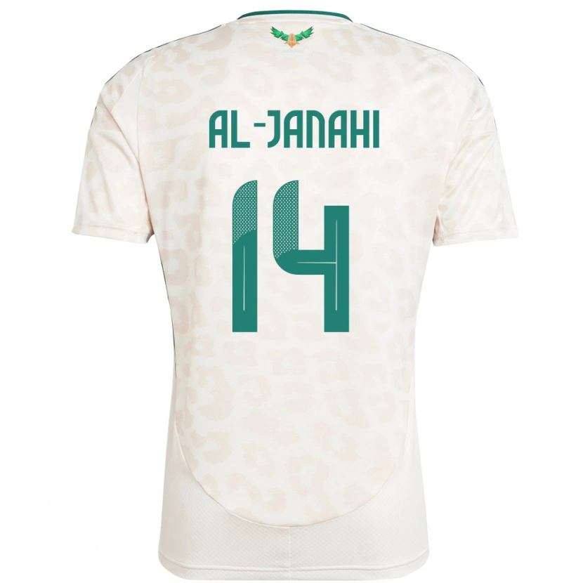 Danxen Kinder Saudi-Arabien Nawaf Al-Janahi #14 Weiß Auswärtstrikot Trikot 24-26 T-Shirt Schweiz