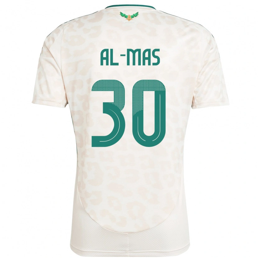 Danxen Kinder Saudi-Arabien Abdullah Al-Mas #30 Weiß Auswärtstrikot Trikot 24-26 T-Shirt Schweiz