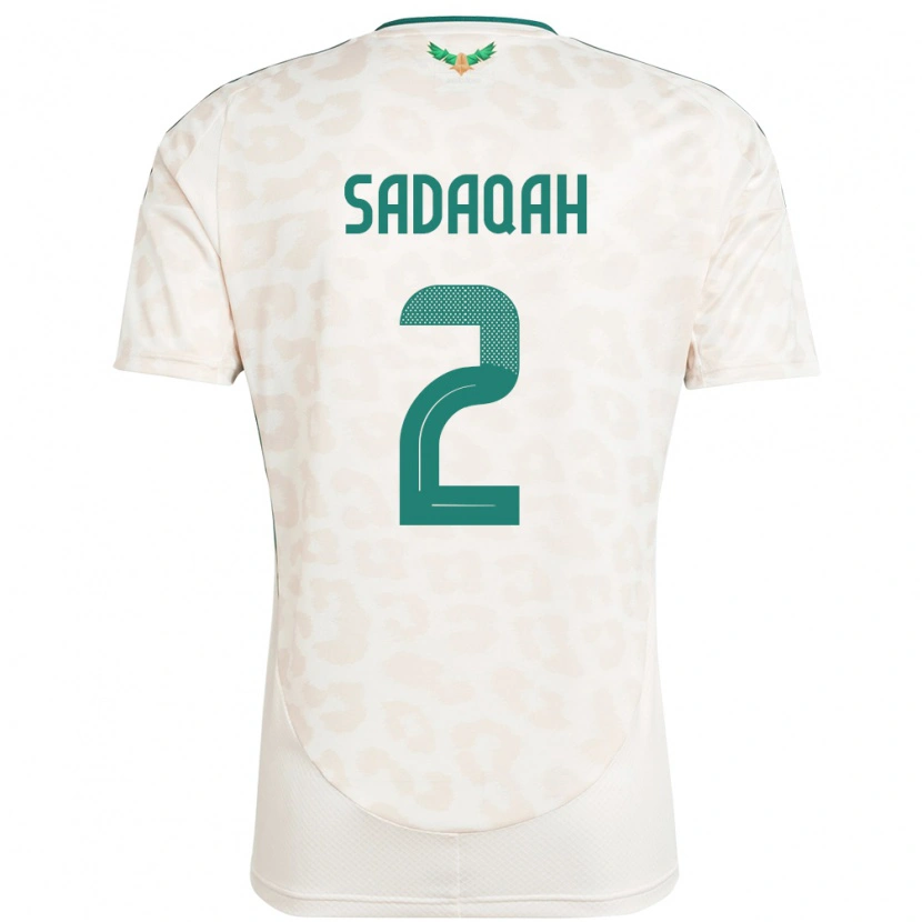 Danxen Kinder Saudi-Arabien Bayan Sadaqah #2 Weiß Auswärtstrikot Trikot 24-26 T-Shirt Schweiz