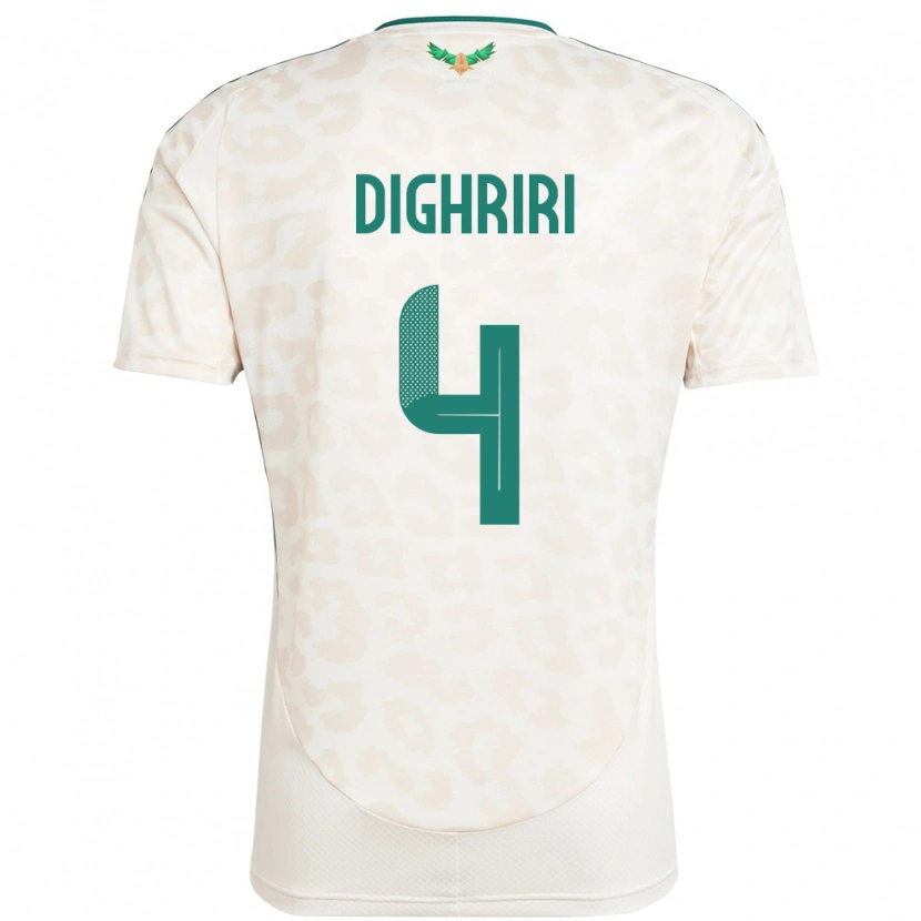 Danxen Kinder Saudi-Arabien Khalid Dighriri #4 Weiß Auswärtstrikot Trikot 24-26 T-Shirt Schweiz