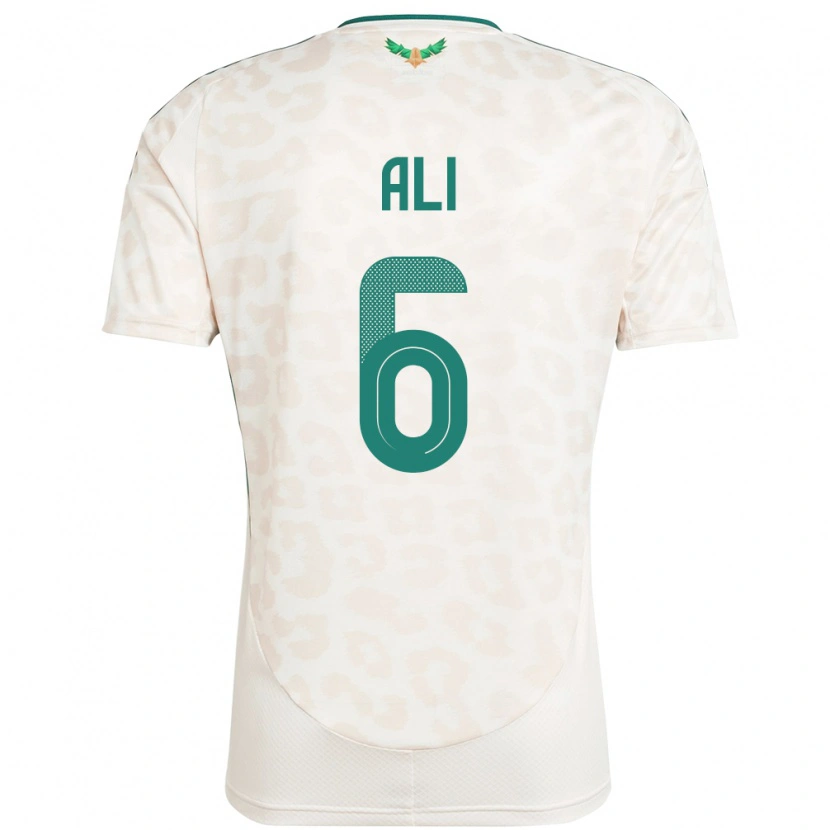 Danxen Kinder Saudi-Arabien Amjad Ali #6 Weiß Auswärtstrikot Trikot 24-26 T-Shirt Schweiz