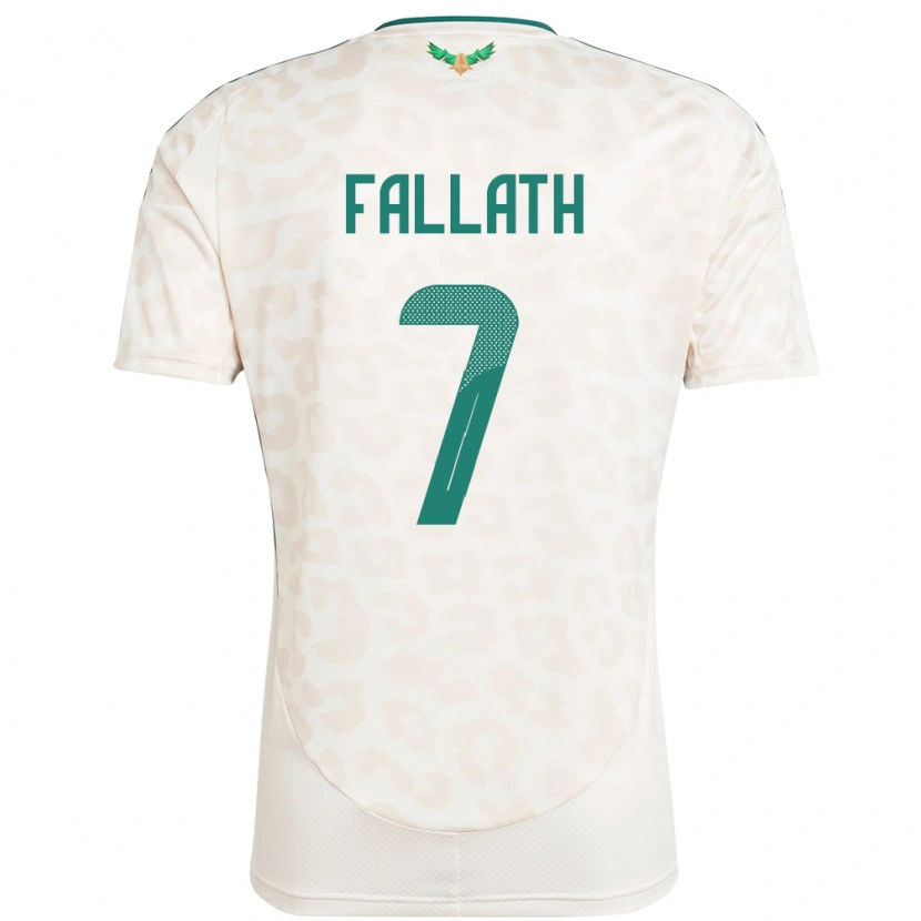 Danxen Kinder Saudi-Arabien Fahad Fallath #7 Weiß Auswärtstrikot Trikot 24-26 T-Shirt Schweiz