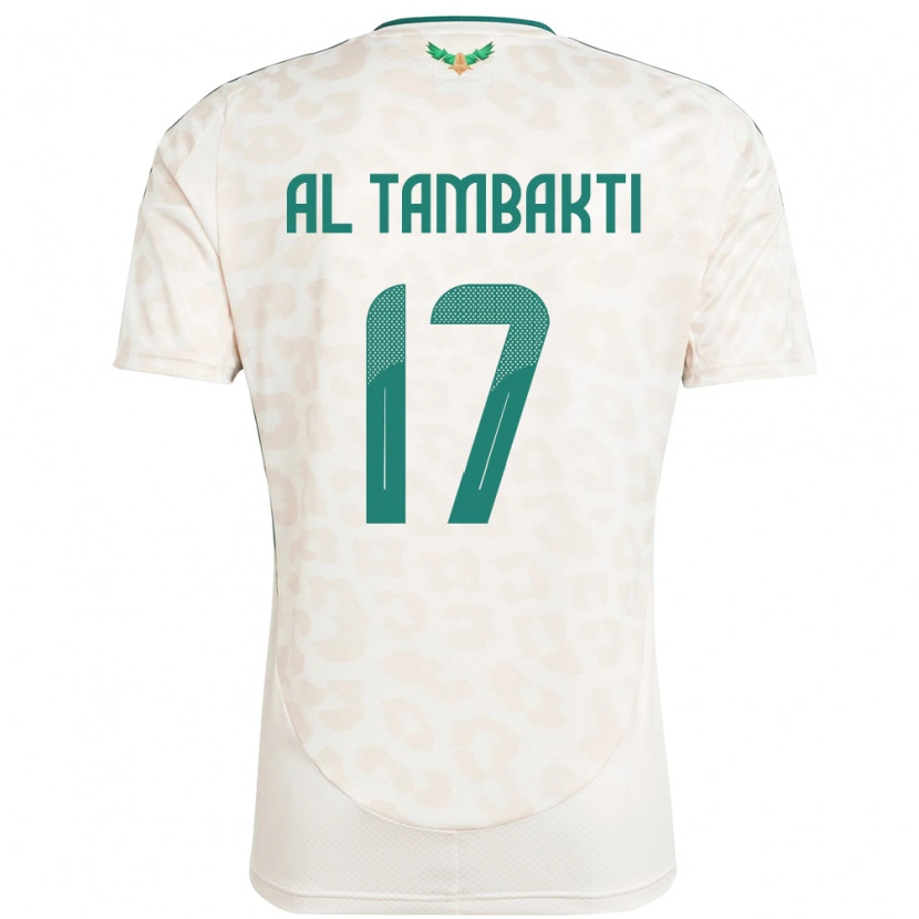 Danxen Kinder Saudi-Arabien Hassan Al Tambakti #17 Weiß Auswärtstrikot Trikot 24-26 T-Shirt Schweiz