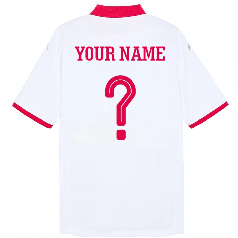 Danxen Kinder Tunesien Ihren Namen #0 Weiß Auswärtstrikot Trikot 24-26 T-Shirt Schweiz