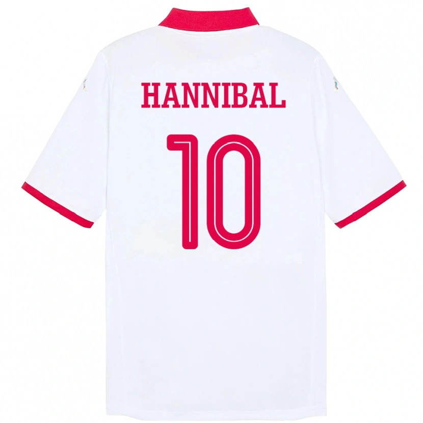 Danxen Kinder Tunesien Hannibal #10 Weiß Auswärtstrikot Trikot 24-26 T-Shirt Schweiz