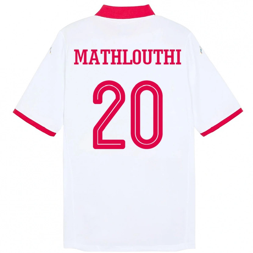 Danxen Kinder Tunesien Hamza Mathlouthi #20 Weiß Auswärtstrikot Trikot 24-26 T-Shirt Schweiz