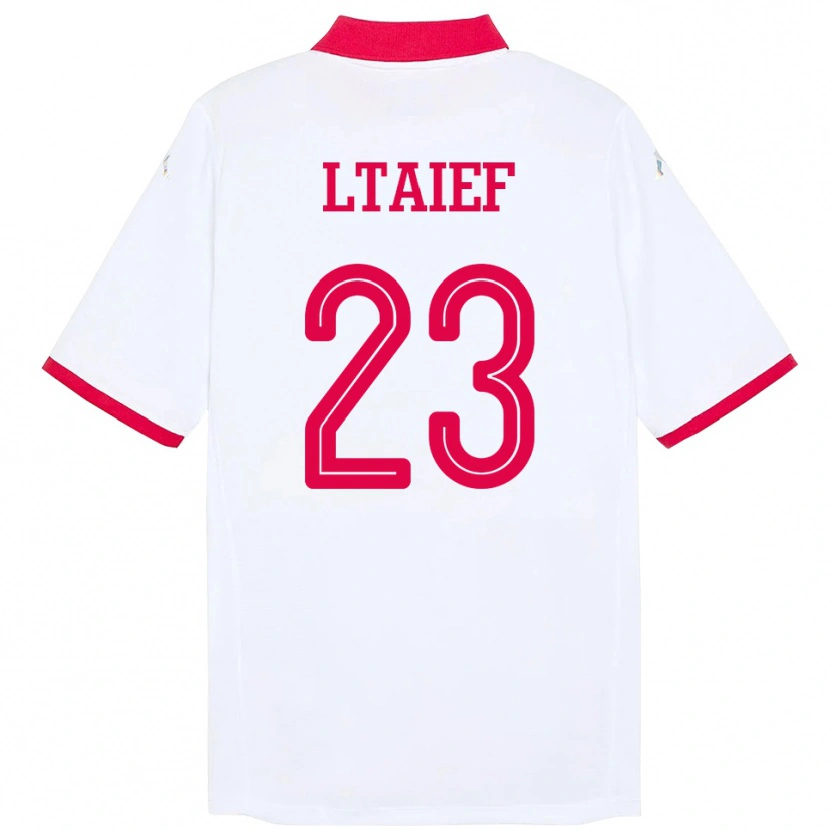 Danxen Kinder Tunesien Sayfallah Ltaief #23 Weiß Auswärtstrikot Trikot 24-26 T-Shirt Schweiz