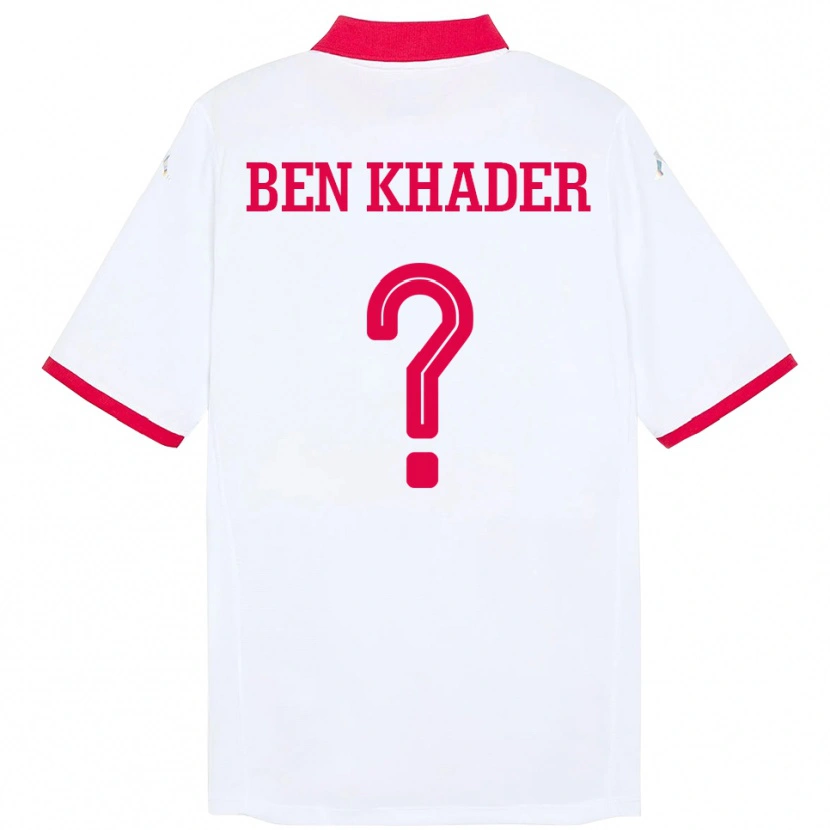 Danxen Kinder Tunesien Chaouki Ben Khader #0 Weiß Auswärtstrikot Trikot 24-26 T-Shirt Schweiz
