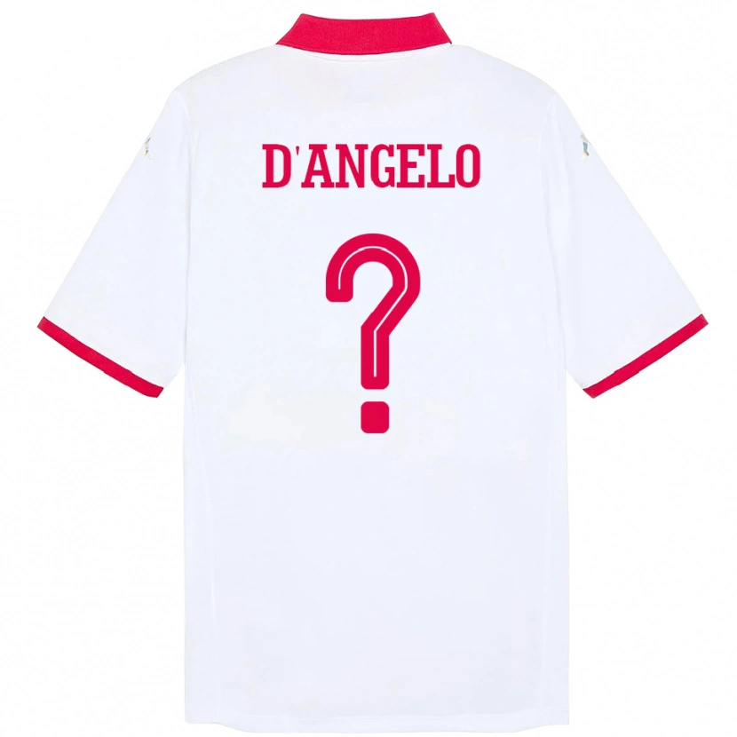 Danxen Kinder Tunesien Gianni D'angelo #0 Weiß Auswärtstrikot Trikot 24-26 T-Shirt Schweiz