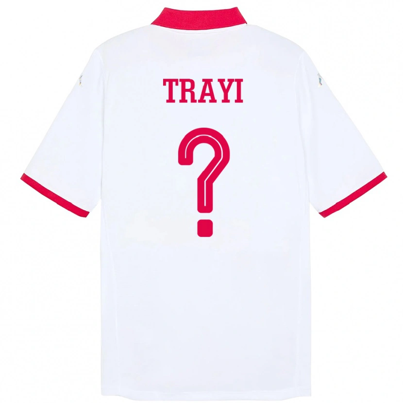 Danxen Kinder Tunesien Louay Trayi #0 Weiß Auswärtstrikot Trikot 24-26 T-Shirt Schweiz