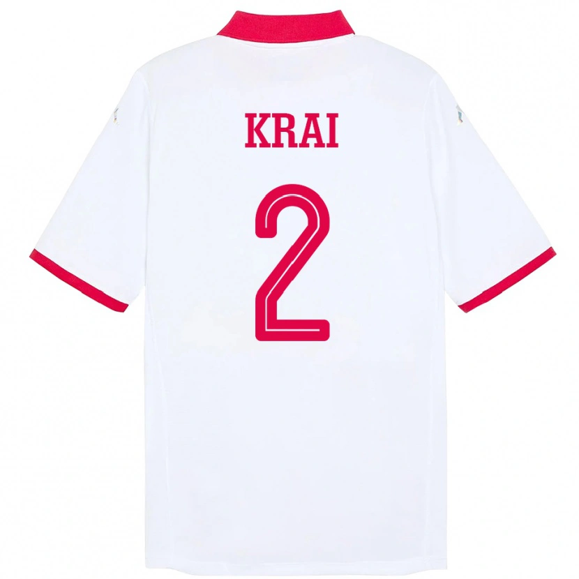 Danxen Kinder Tunesien Kabil Krai #2 Weiß Auswärtstrikot Trikot 24-26 T-Shirt Schweiz