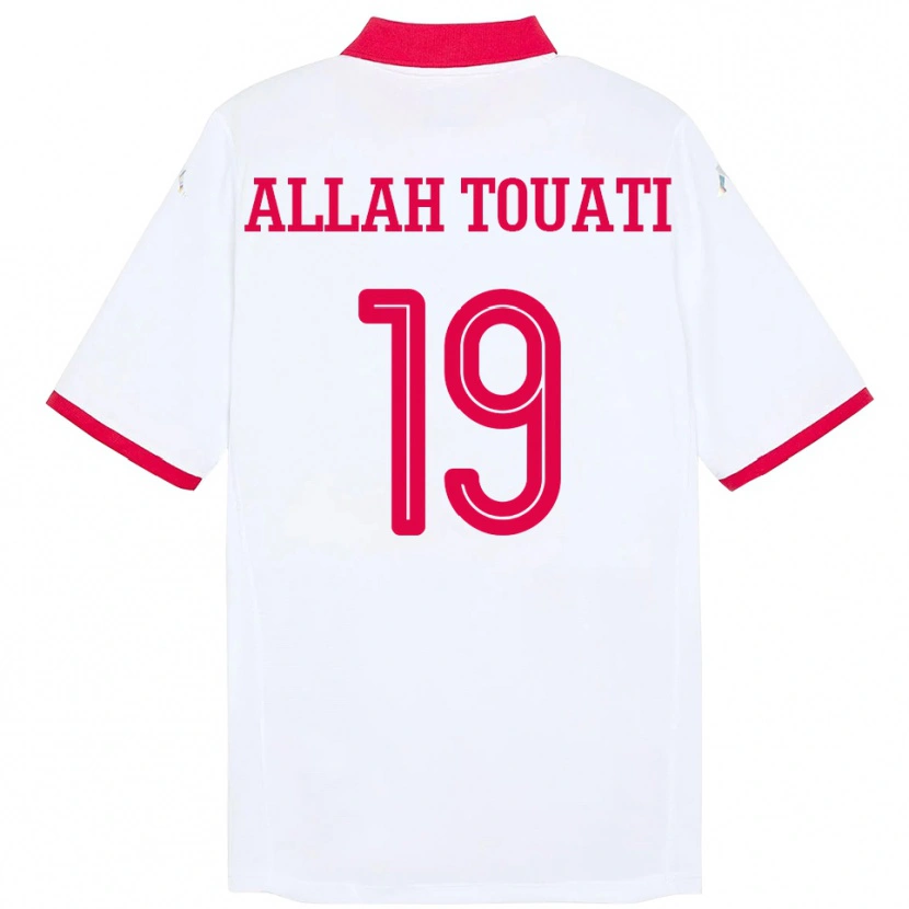 Danxen Kinder Tunesien Amen Allah Touati #19 Weiß Auswärtstrikot Trikot 24-26 T-Shirt Schweiz