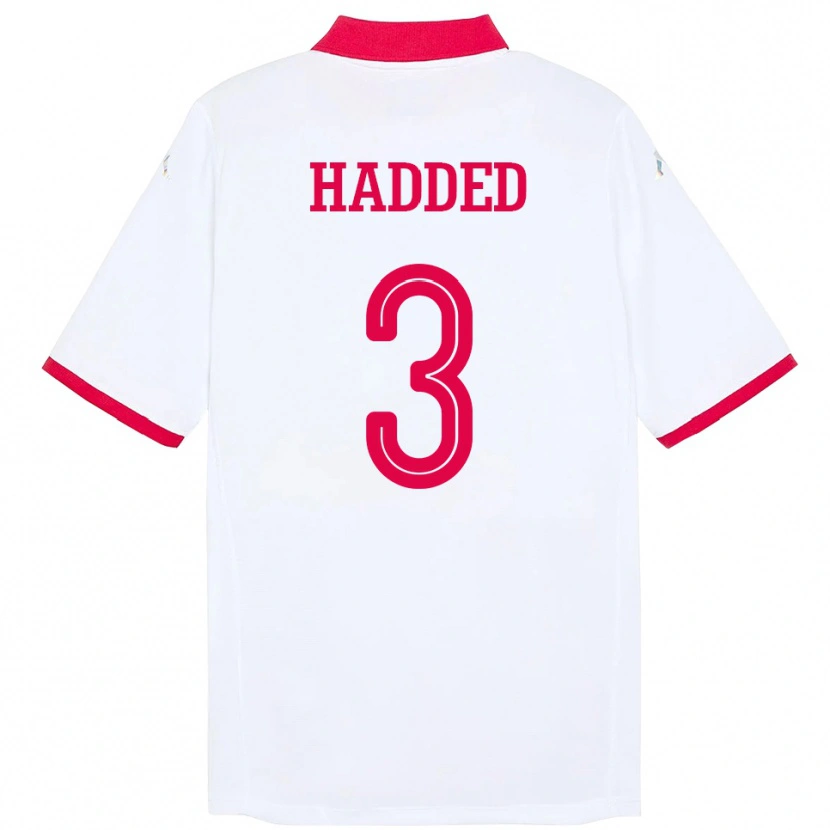 Danxen Kinder Tunesien Rayen Hadded #3 Weiß Auswärtstrikot Trikot 24-26 T-Shirt Schweiz