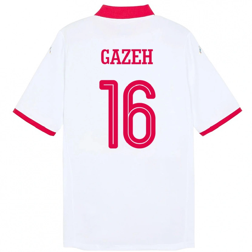 Danxen Kinder Tunesien Raed Gazeh #16 Weiß Auswärtstrikot Trikot 24-26 T-Shirt Schweiz