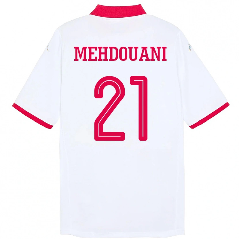 Danxen Kinder Tunesien Firas Mehdouani #21 Weiß Auswärtstrikot Trikot 24-26 T-Shirt Schweiz