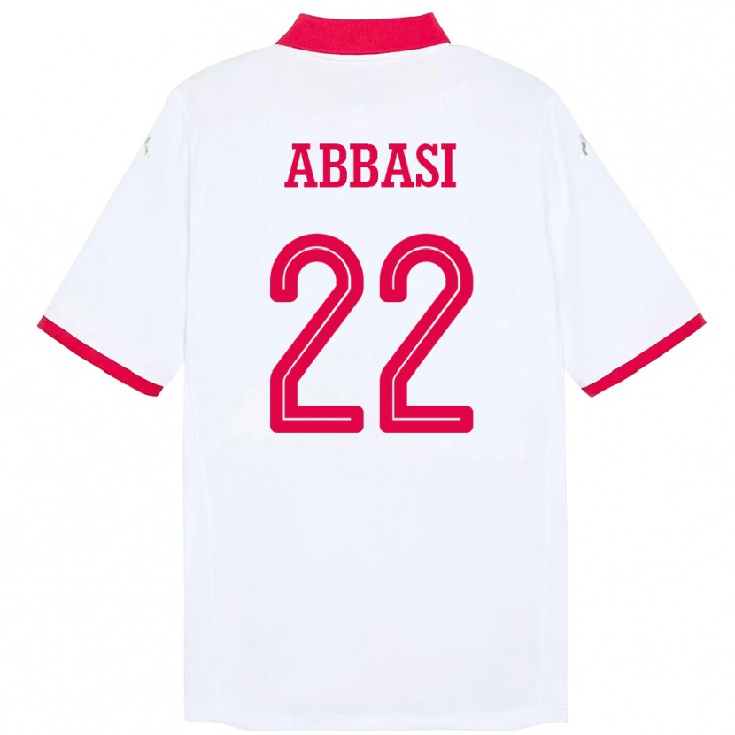 Danxen Kinder Tunesien Bechir Abbasi #22 Weiß Auswärtstrikot Trikot 24-26 T-Shirt Schweiz