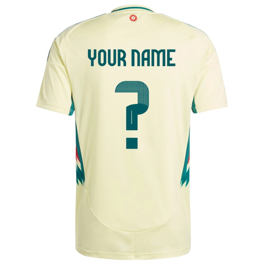 Danxen Kinder Wales Ihren Namen #0 Beige Gelb Auswärtstrikot Trikot 24-26 T-Shirt Schweiz