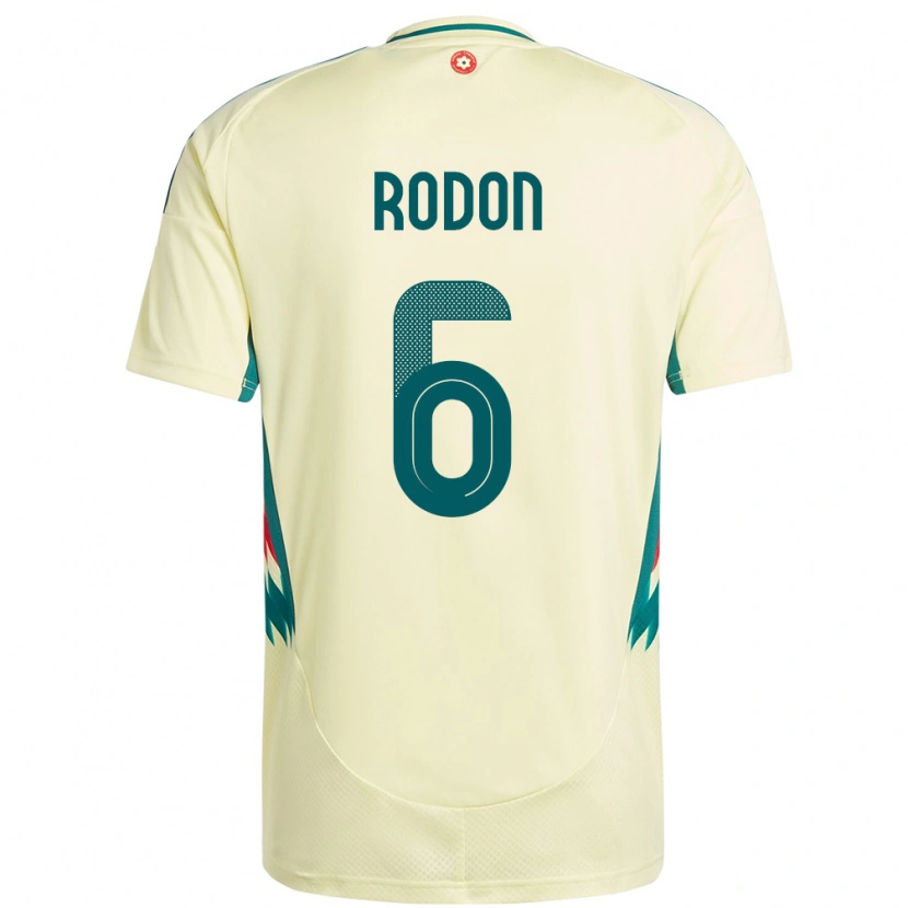 Danxen Kinder Wales Joe Rodon #6 Beige Gelb Auswärtstrikot Trikot 24-26 T-Shirt Schweiz