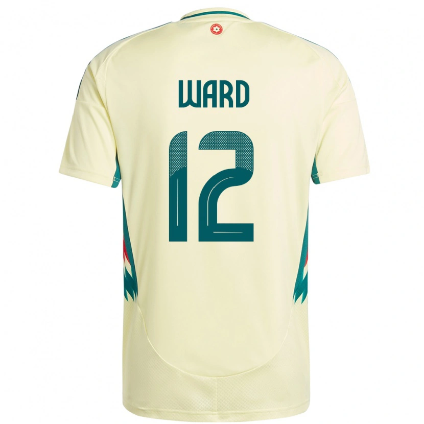 Danxen Kinder Wales Danny Ward #12 Beige Gelb Auswärtstrikot Trikot 24-26 T-Shirt Schweiz