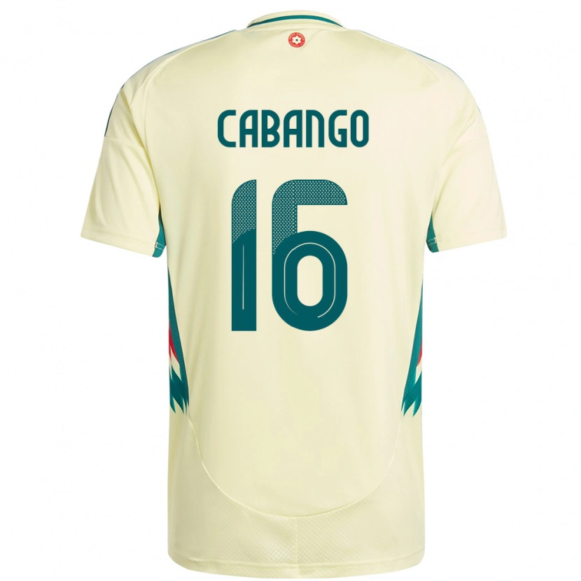 Danxen Kinder Wales Ben Cabango #16 Beige Gelb Auswärtstrikot Trikot 24-26 T-Shirt Schweiz