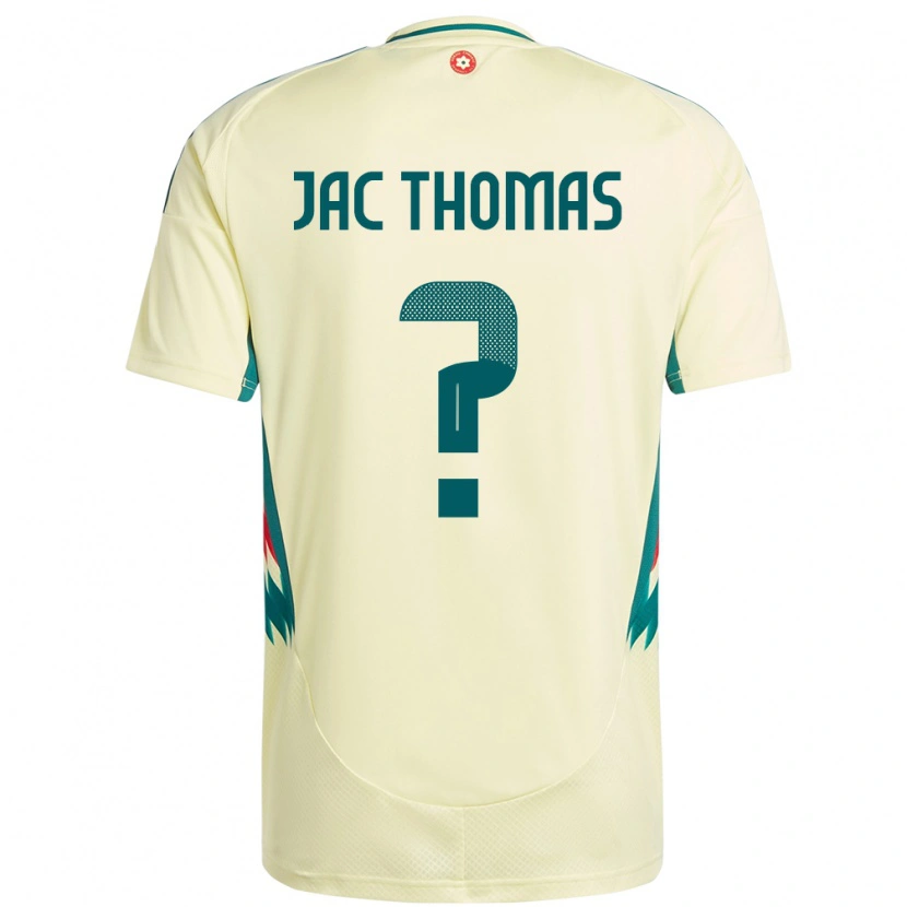 Danxen Kinder Wales Jac Thomas #0 Beige Gelb Auswärtstrikot Trikot 24-26 T-Shirt Schweiz