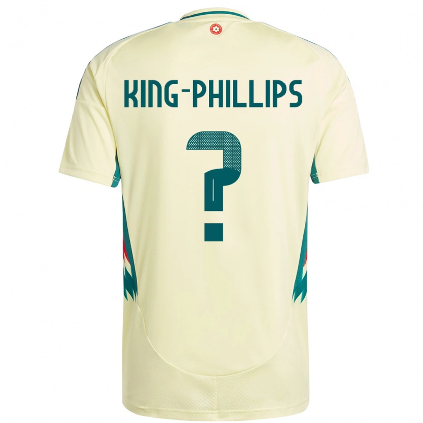 Danxen Kinder Wales Zac King-Phillips #0 Beige Gelb Auswärtstrikot Trikot 24-26 T-Shirt Schweiz