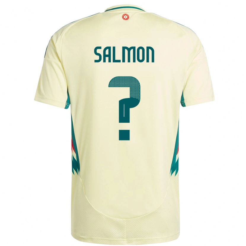 Danxen Kinder Wales Josh Salmon #0 Beige Gelb Auswärtstrikot Trikot 24-26 T-Shirt Schweiz