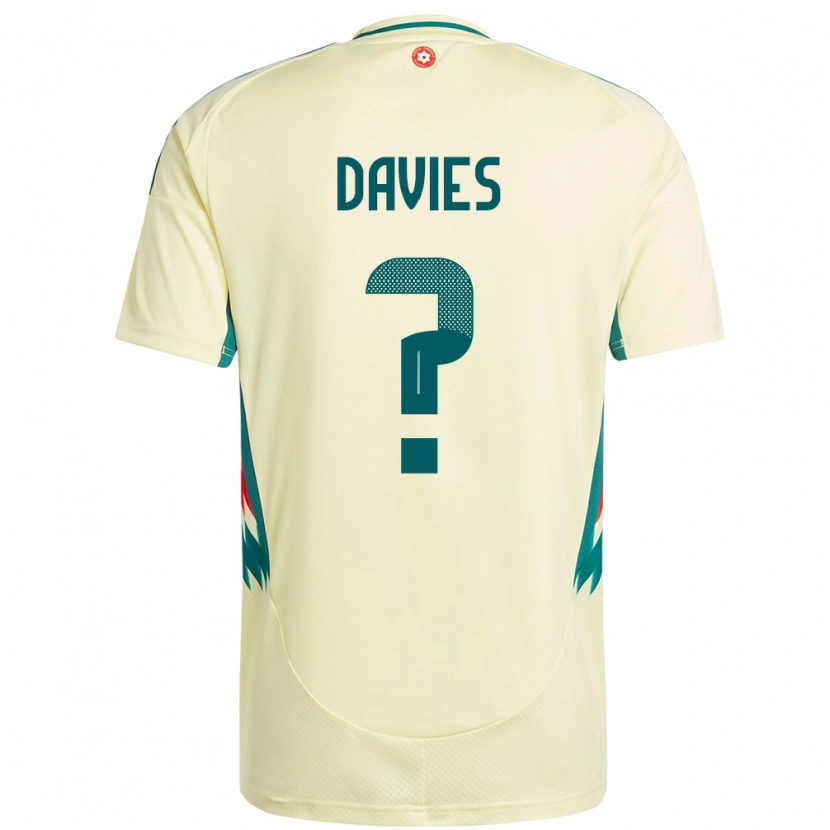 Danxen Kinder Wales Isaac Davies #0 Beige Gelb Auswärtstrikot Trikot 24-26 T-Shirt Schweiz