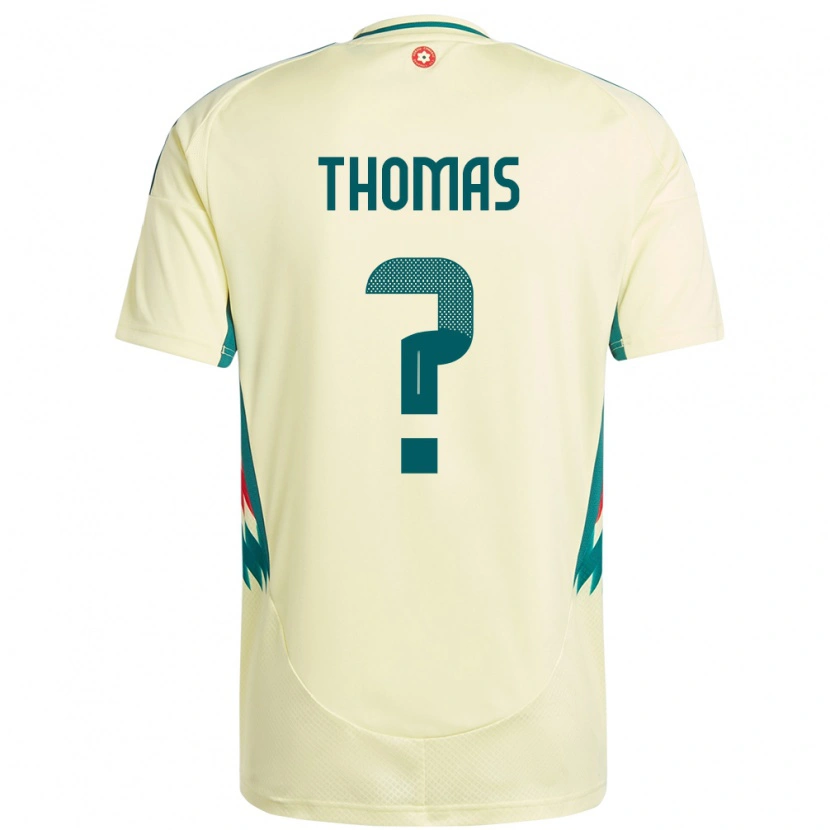 Danxen Kinder Wales George Thomas #0 Beige Gelb Auswärtstrikot Trikot 24-26 T-Shirt Schweiz