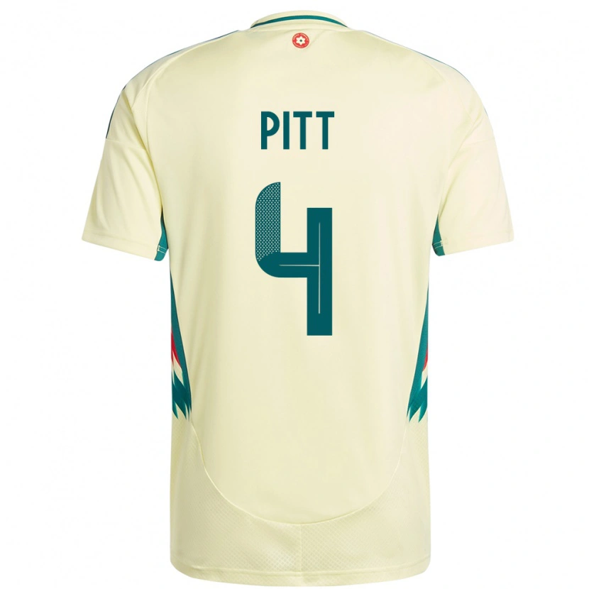 Danxen Kinder Wales Theo Pitt #4 Beige Gelb Auswärtstrikot Trikot 24-26 T-Shirt Schweiz