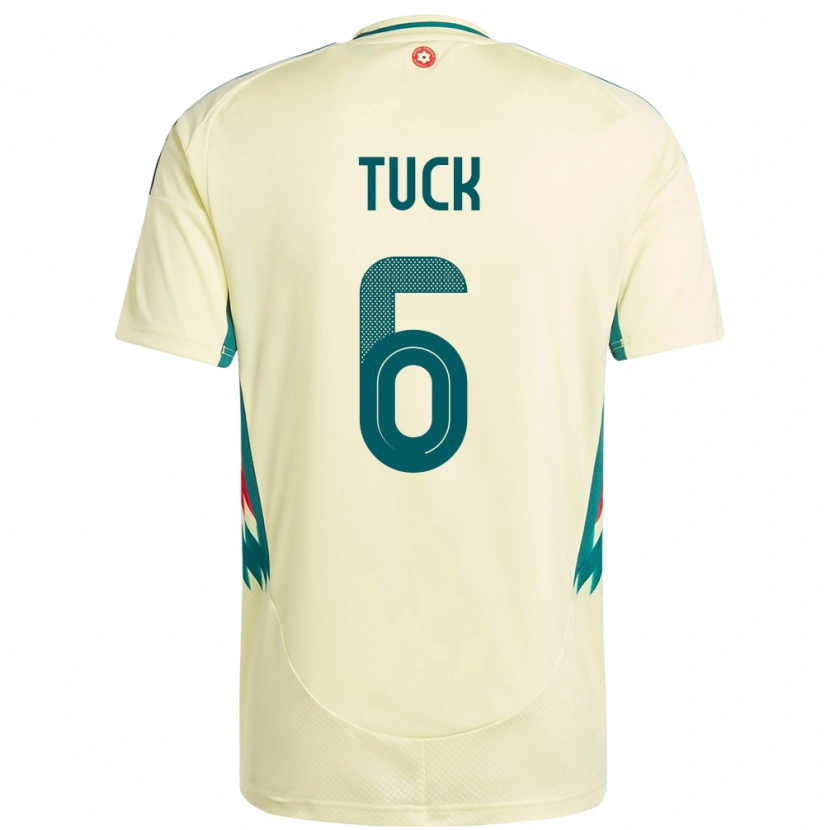 Danxen Kinder Wales Alfie Tuck #6 Beige Gelb Auswärtstrikot Trikot 24-26 T-Shirt Schweiz