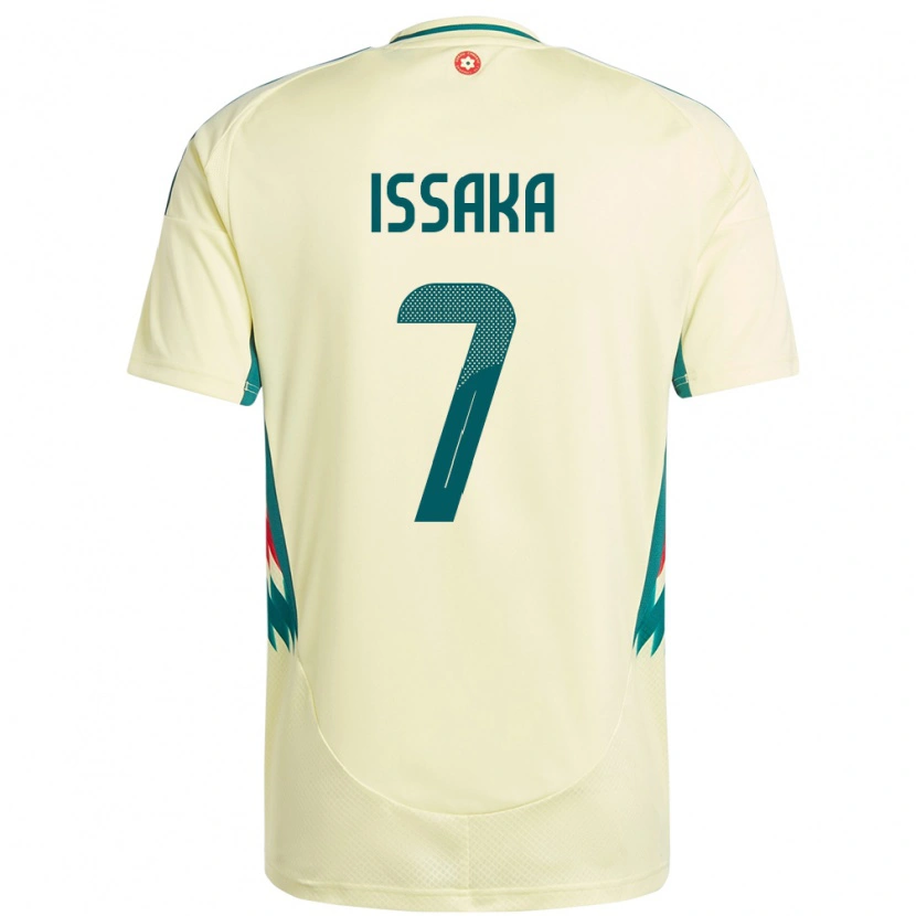 Danxen Kinder Wales Freddie Issaka #7 Beige Gelb Auswärtstrikot Trikot 24-26 T-Shirt Schweiz