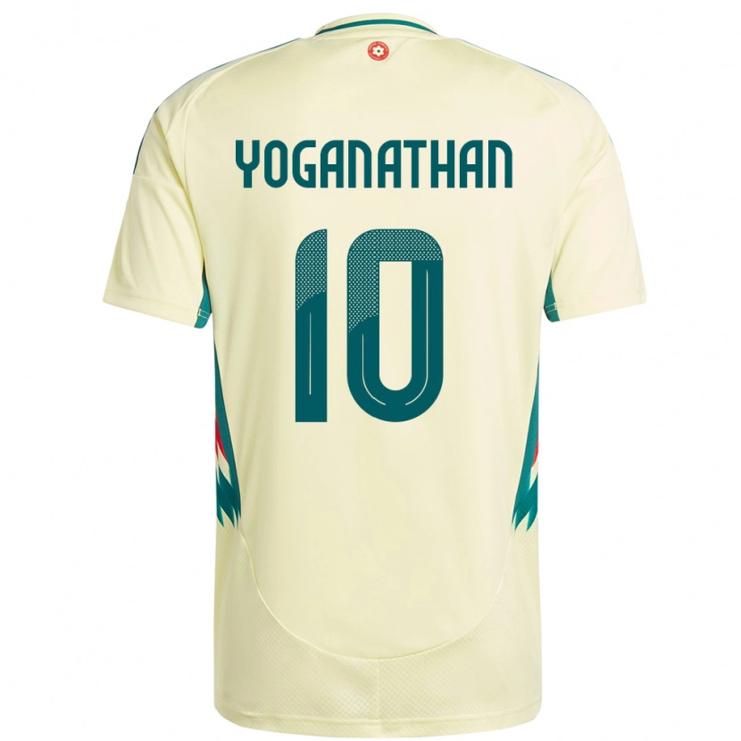 Danxen Kinder Wales Vimal Yoganathan #10 Beige Gelb Auswärtstrikot Trikot 24-26 T-Shirt Schweiz