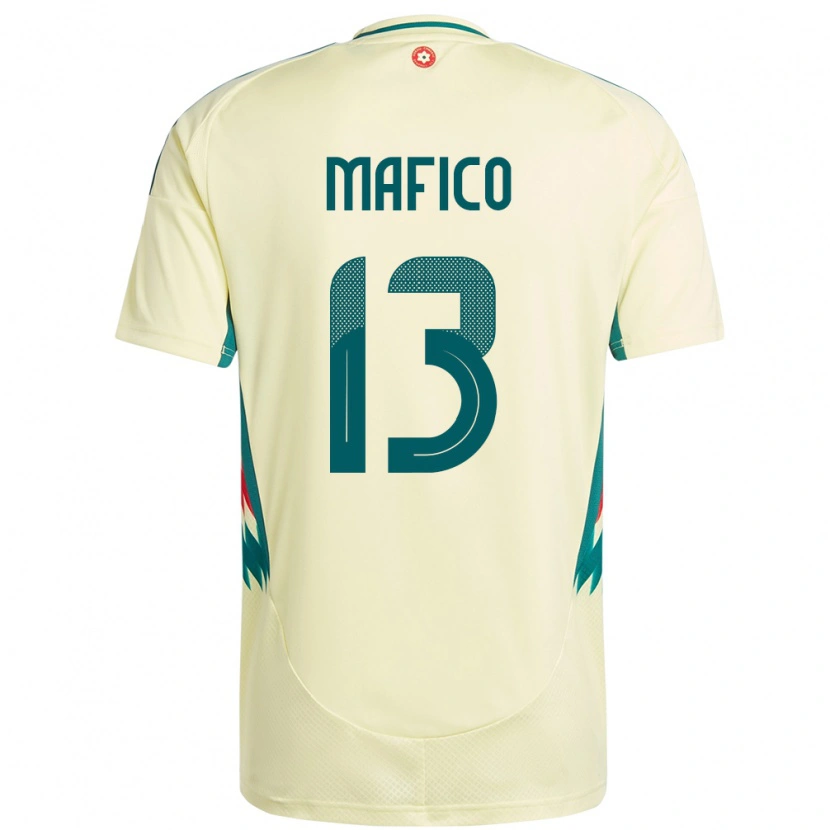 Danxen Kinder Wales Dakarai Mafico #13 Beige Gelb Auswärtstrikot Trikot 24-26 T-Shirt Schweiz