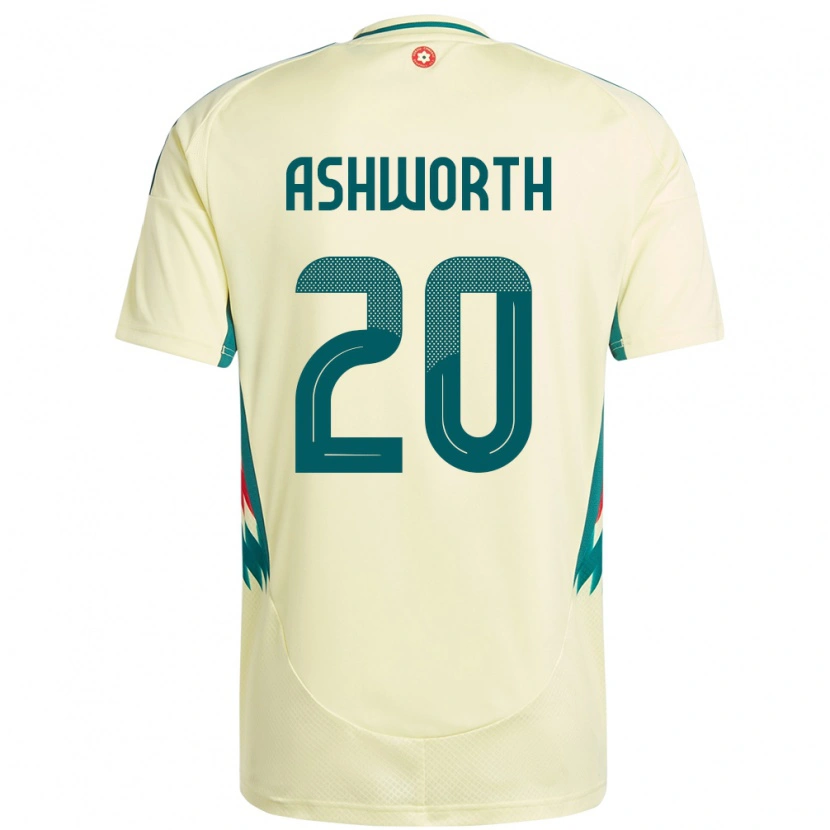 Danxen Kinder Wales Zac Ashworth #20 Beige Gelb Auswärtstrikot Trikot 24-26 T-Shirt Schweiz