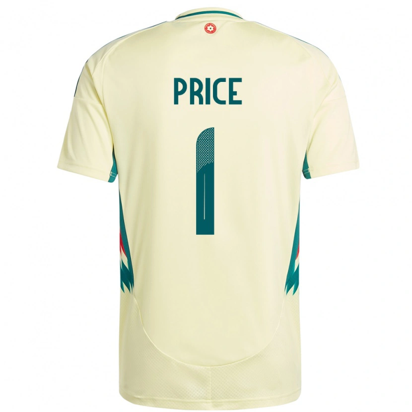 Danxen Kinder Wales Jo Price #1 Beige Gelb Auswärtstrikot Trikot 24-26 T-Shirt Schweiz