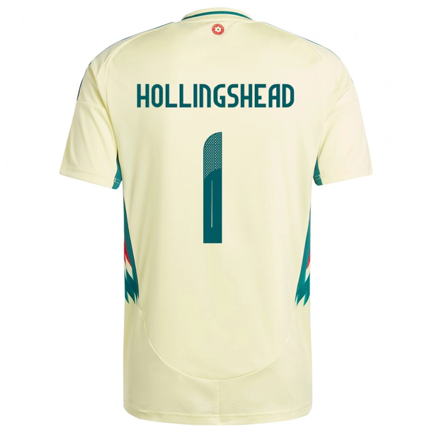Danxen Kinder Wales Ronnie Hollingshead #1 Beige Gelb Auswärtstrikot Trikot 24-26 T-Shirt Schweiz