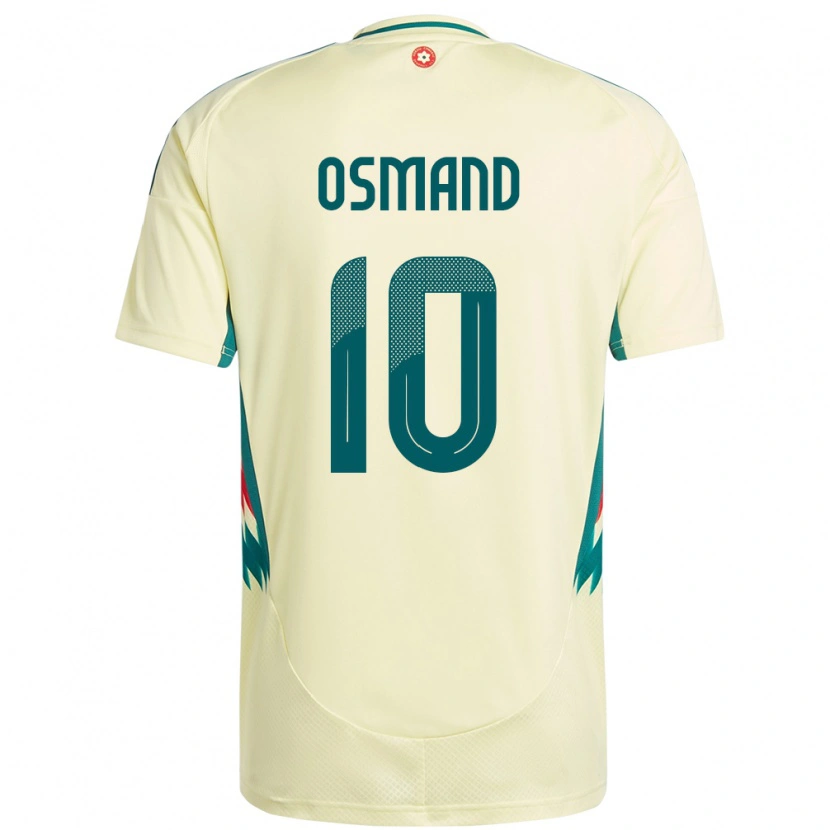 Danxen Kinder Wales Callum Osmand #10 Beige Gelb Auswärtstrikot Trikot 24-26 T-Shirt Schweiz