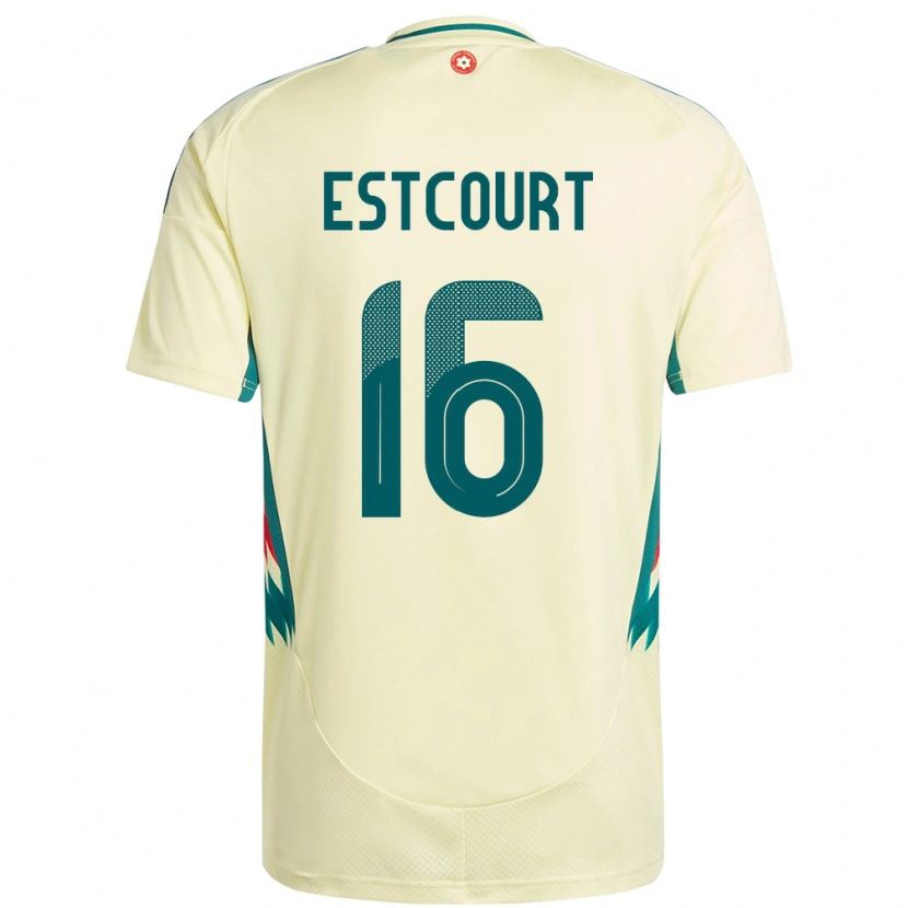 Danxen Kinder Wales Charlotte Estcourt #16 Beige Gelb Auswärtstrikot Trikot 24-26 T-Shirt Schweiz