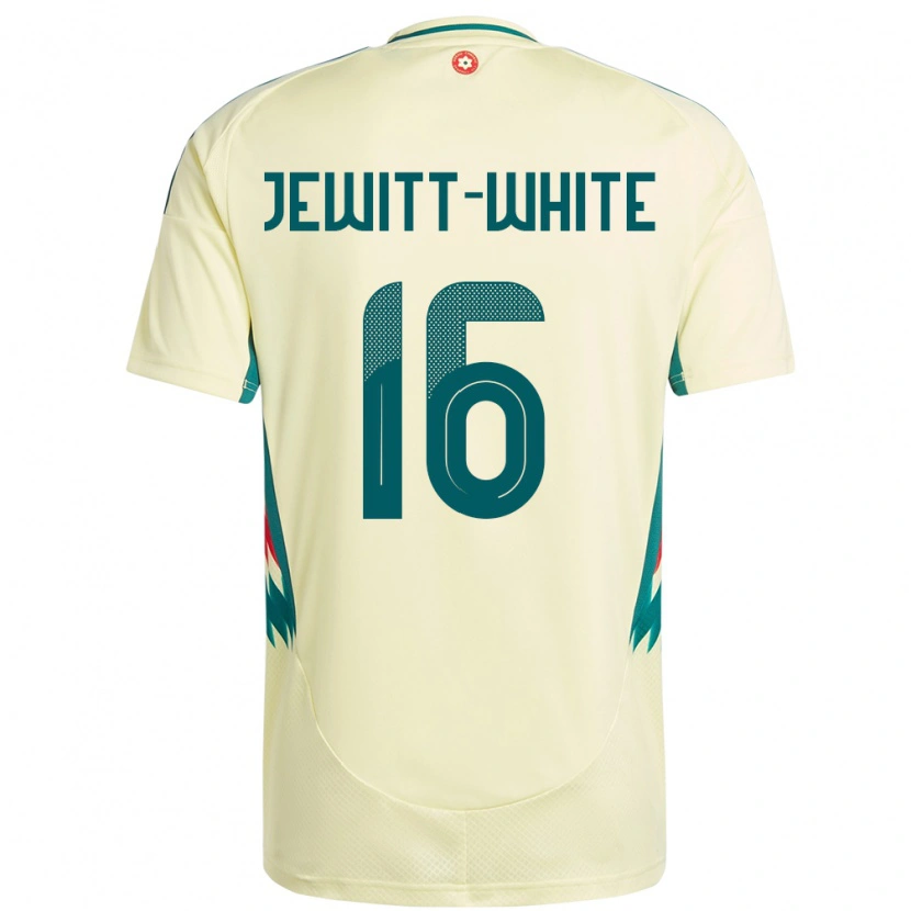 Danxen Kinder Wales Harry Jewitt White #16 Beige Gelb Auswärtstrikot Trikot 24-26 T-Shirt Schweiz