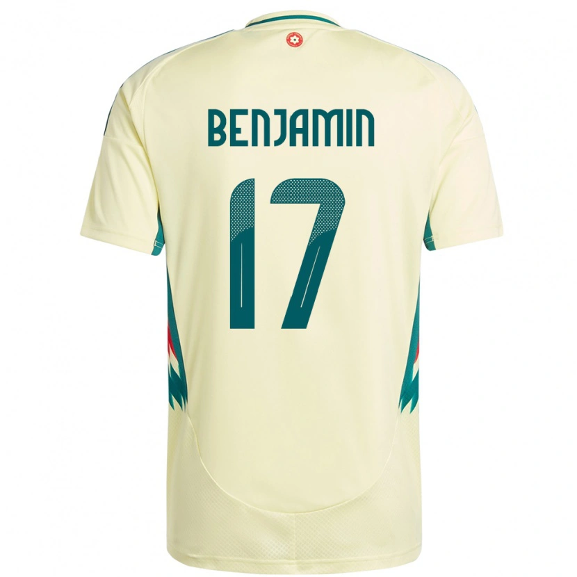 Danxen Kinder Wales Omari Benjamin #17 Beige Gelb Auswärtstrikot Trikot 24-26 T-Shirt Schweiz