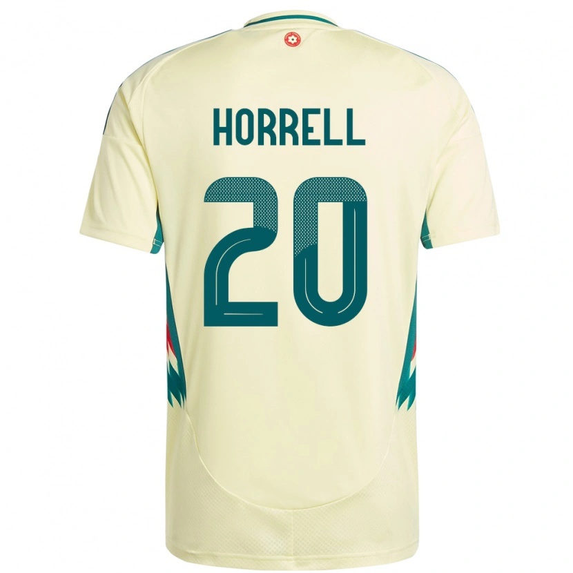 Danxen Kinder Wales Grace Horrell #20 Beige Gelb Auswärtstrikot Trikot 24-26 T-Shirt Schweiz