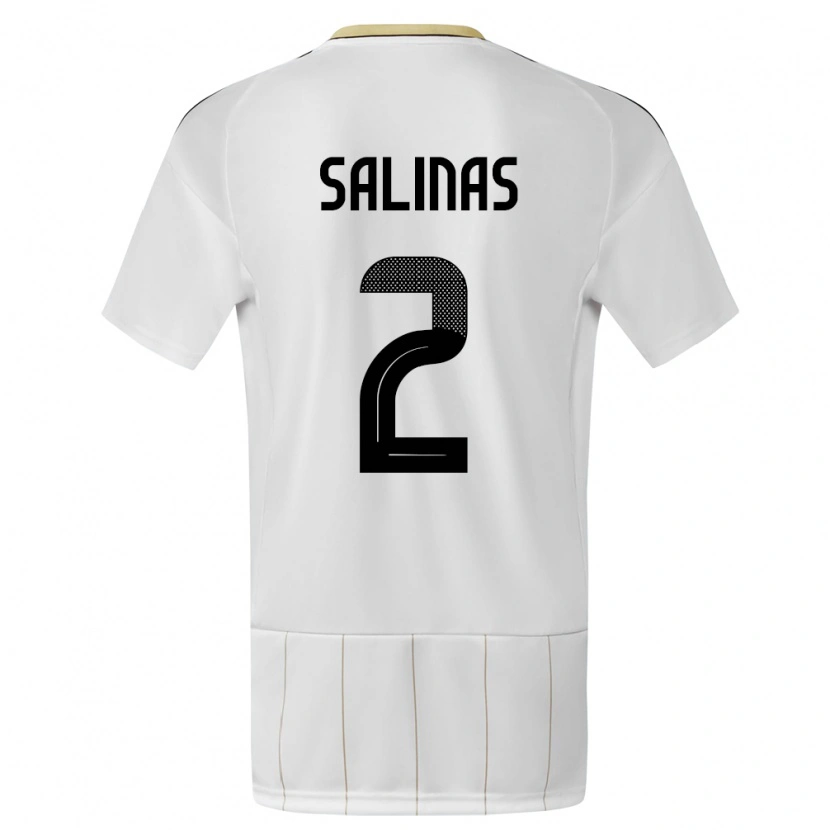 Danxen Kinder Costa Rica Yostin Salinas #2 Weiß Auswärtstrikot Trikot 24-26 T-Shirt Schweiz