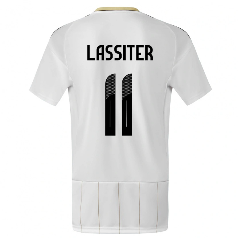 Danxen Kinder Costa Rica Ariel Lassiter #11 Weiß Auswärtstrikot Trikot 24-26 T-Shirt Schweiz