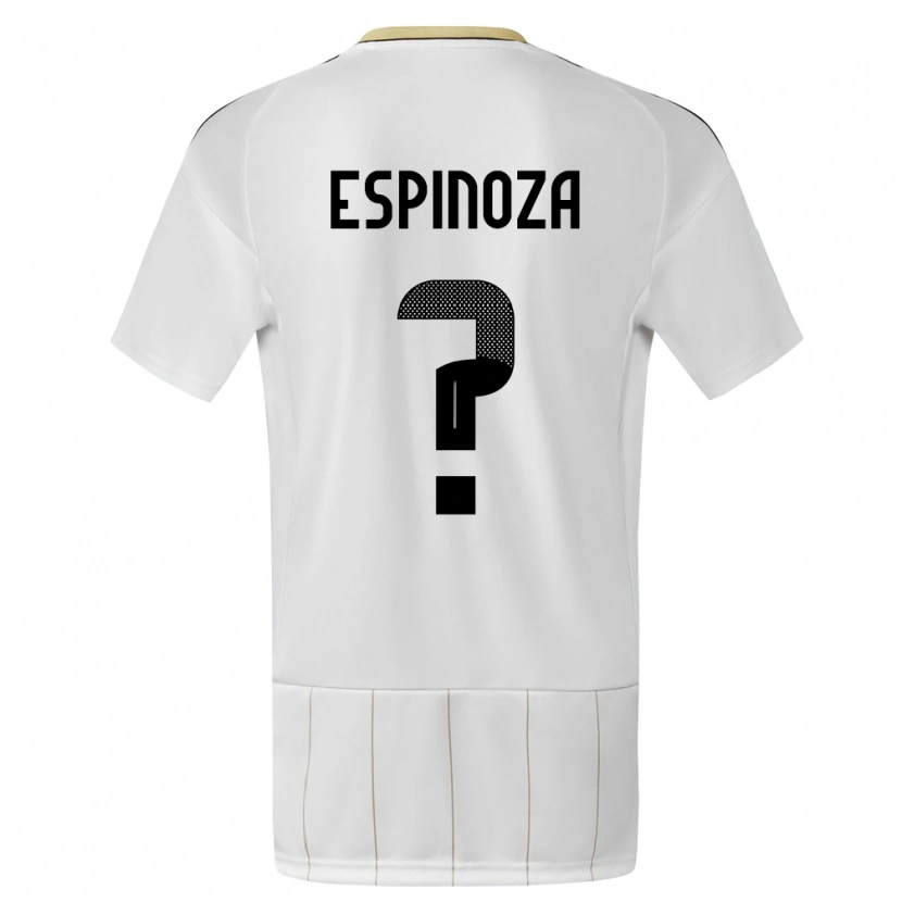 Danxen Kinder Costa Rica Adrián Espinoza #0 Weiß Auswärtstrikot Trikot 24-26 T-Shirt Schweiz