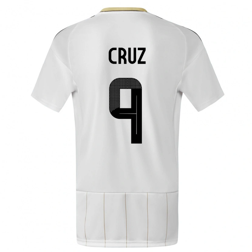 Danxen Kinder Costa Rica Esteban Cruz #9 Weiß Auswärtstrikot Trikot 24-26 T-Shirt Schweiz