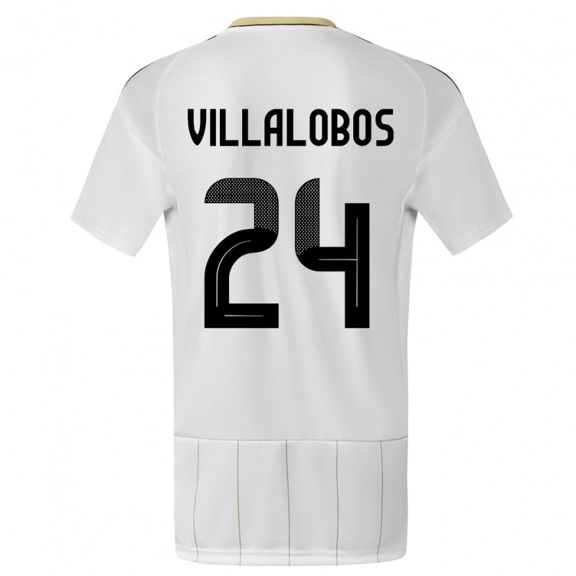 Danxen Kinder Costa Rica Anthuan Villalobos #24 Weiß Auswärtstrikot Trikot 24-26 T-Shirt Schweiz
