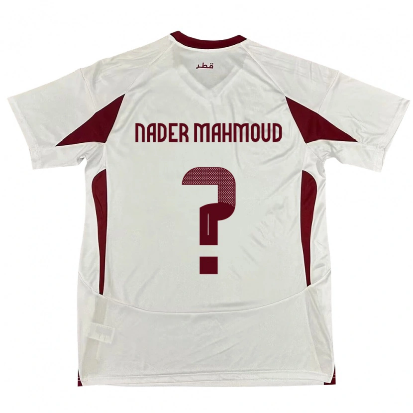 Danxen Kinder Katar Ali Nader Mahmoud #0 Weiß Auswärtstrikot Trikot 24-26 T-Shirt Schweiz