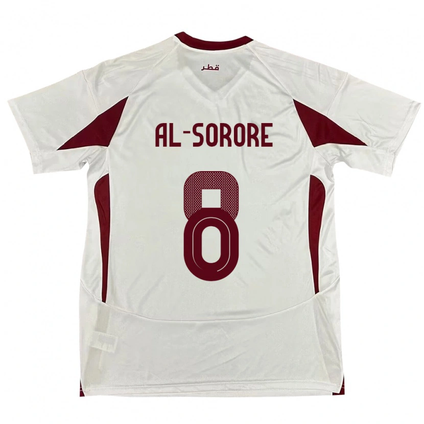 Danxen Kinder Katar Asma Al Sorore #8 Weiß Auswärtstrikot Trikot 24-26 T-Shirt Schweiz