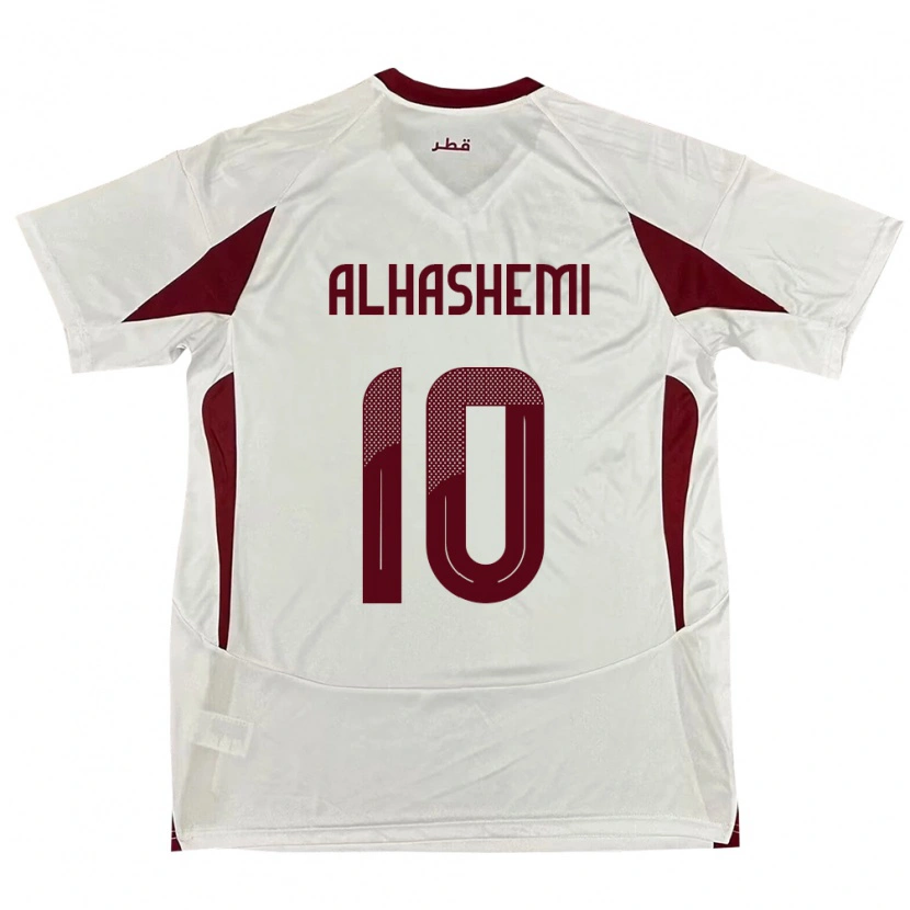 Danxen Kinder Katar Suaad Alhashemi #10 Weiß Auswärtstrikot Trikot 24-26 T-Shirt Schweiz